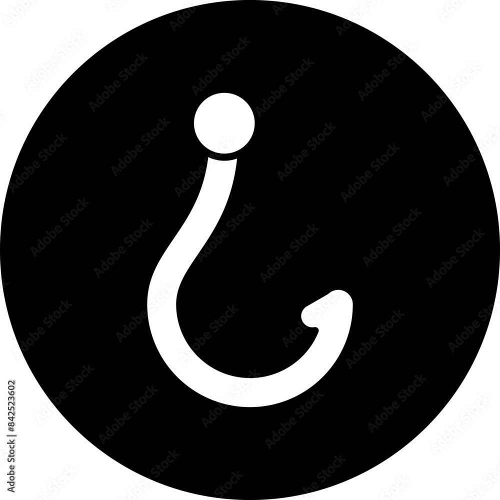 Vector Design Fish Hook Icon Style Vector Design Fish Hook Icon Style