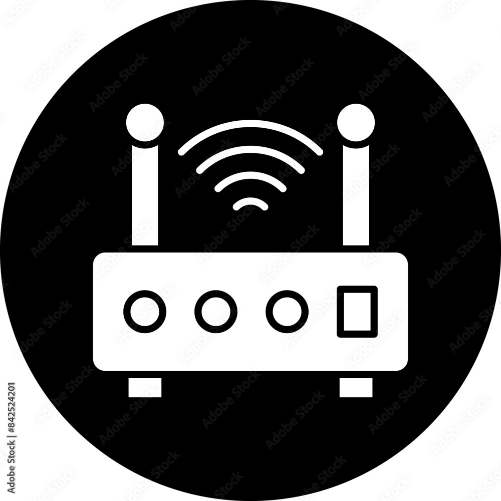 Vector Design Wireless Router Icon Style Vector Design Wireless Router Icon Style
