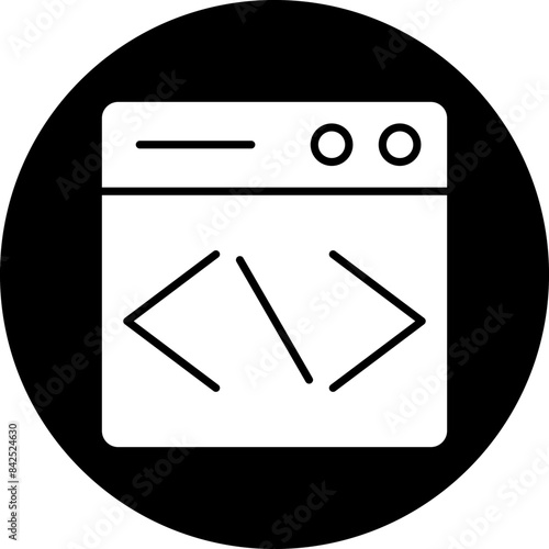 Vector Design Website Coding Icon Style