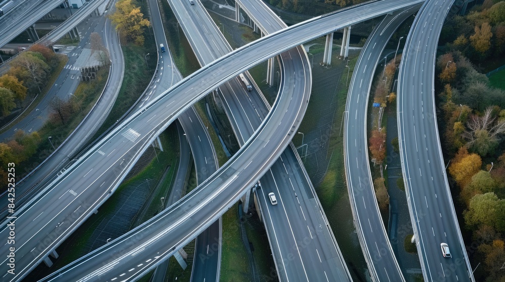 Fototapeta premium road elevated highways and bridges representing modern infrastructure
