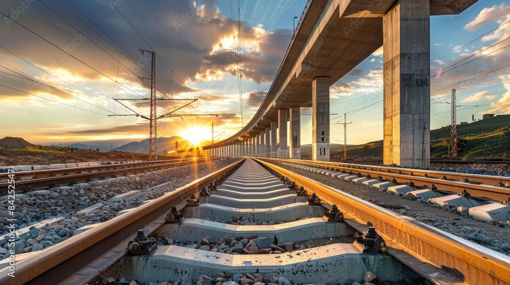 Fototapeta premium road elevated highways and bridges representing modern infrastructure