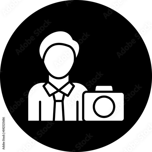 Vector Design Cameraman Icon Style