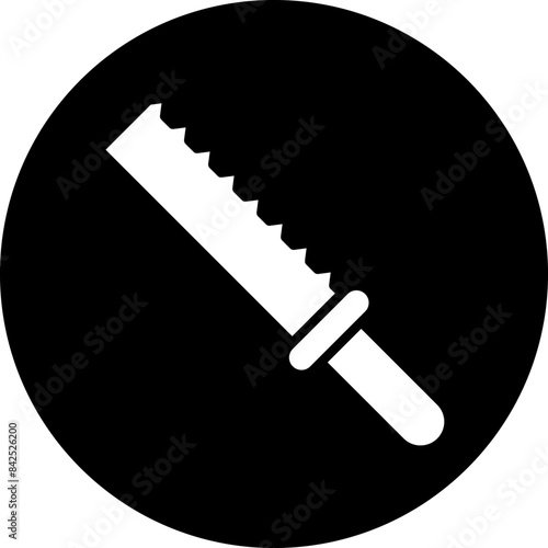 Vector Design Bread Knife Icon Style