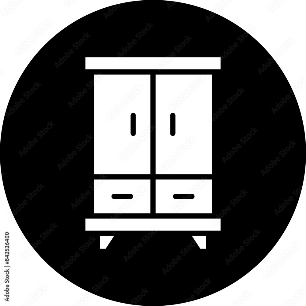 Vector Design Cupboard Icon Style Vector Design Cupboard Icon Style