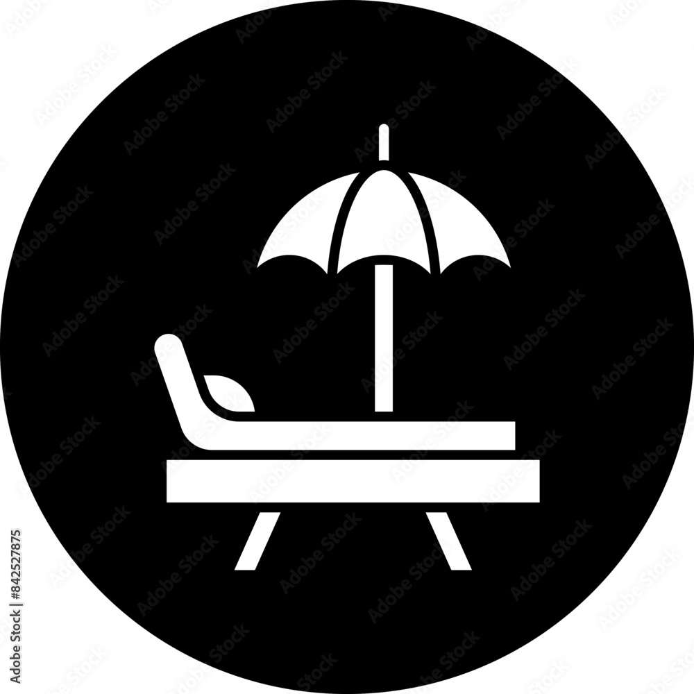 Vector Design Beach Chair Icon Style Vector Design Beach Chair Icon Style