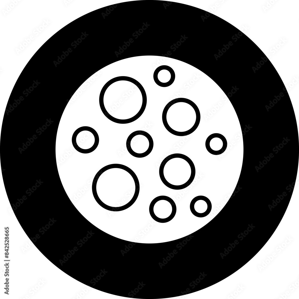 Vector Design Full Moon Icon Style Vector Design Full Moon Icon Style