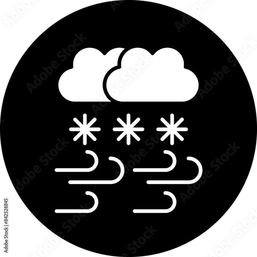 Vector Design Snowstorm Icon Style