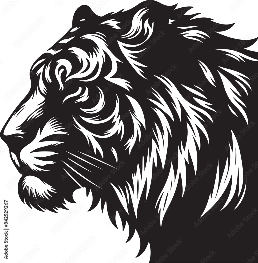 Have you ever wanted to add a touch of fierceness to your designs?
Look no further than our stunning Tiger Head Silhouette Vector Art Illustration! This versatile design features a bold and Have you ever wanted to add a touch of fierceness to your designs?
Look no further than our stunning Tiger Head Silhouette Vector Art Illustration! This versatile design features a bold and