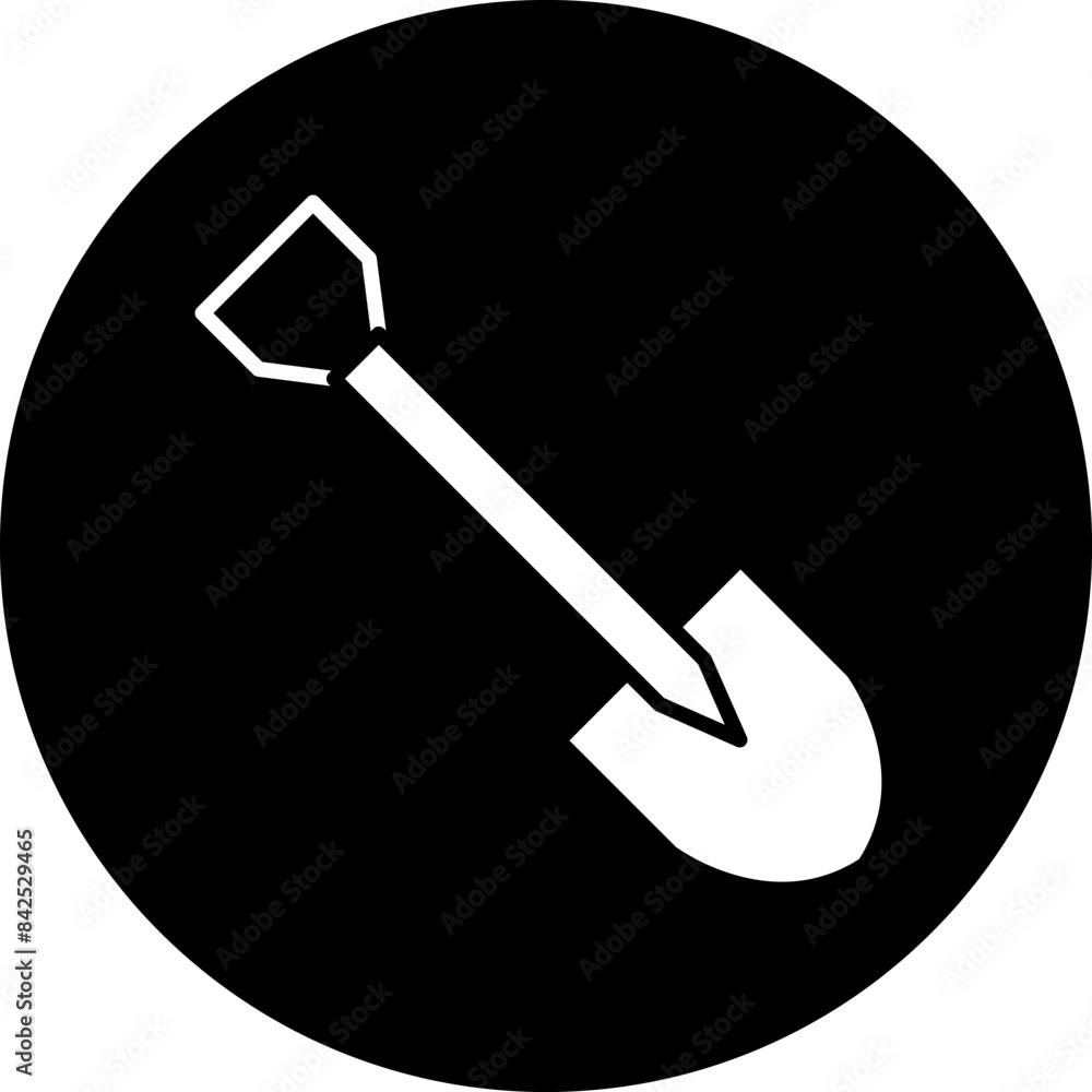 Vector Design Shovel Icon Style