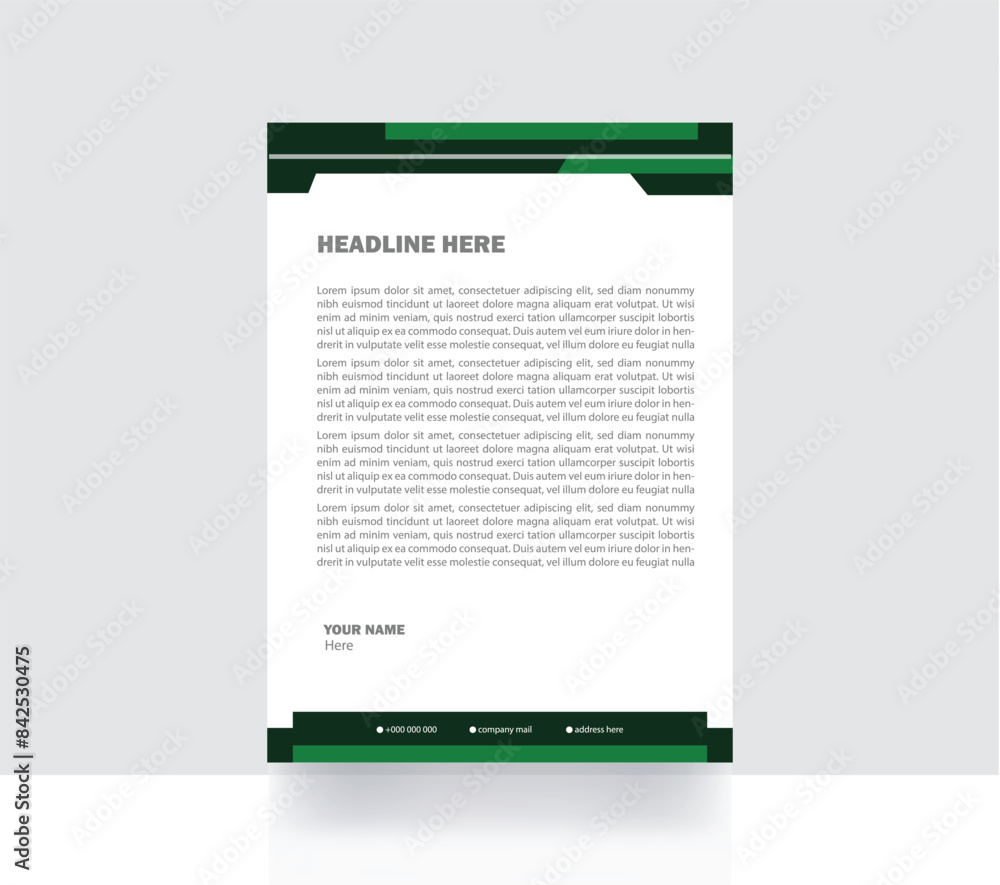 modern letterhead stationery design template modern letterhead stationery design template