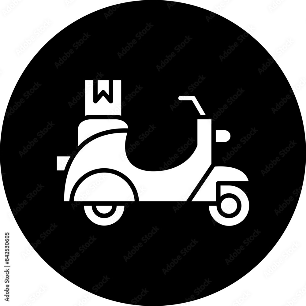 Vector Design Delivery Scooter Icon Style