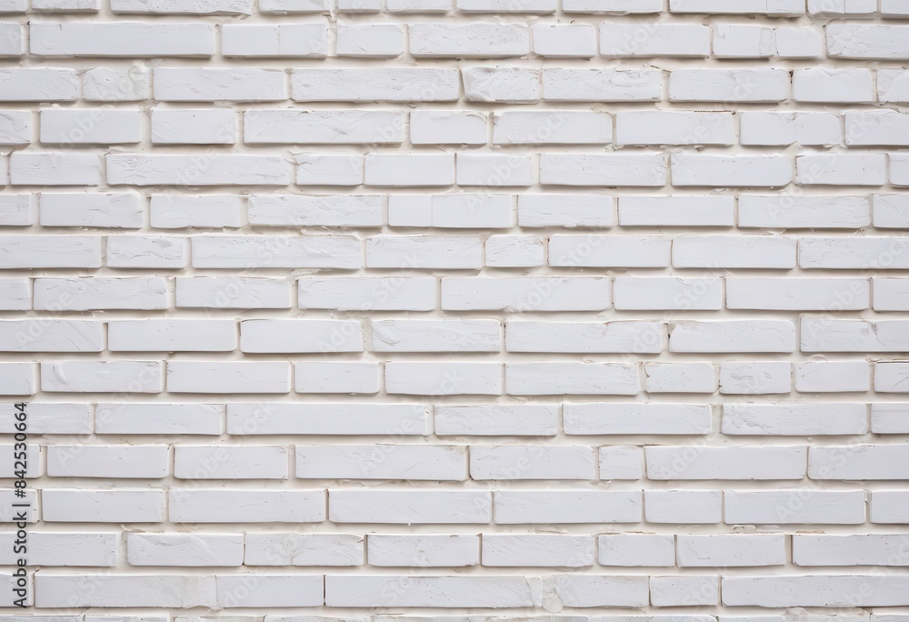 Fototapeta premium a white brick wall with no mortars or mortars