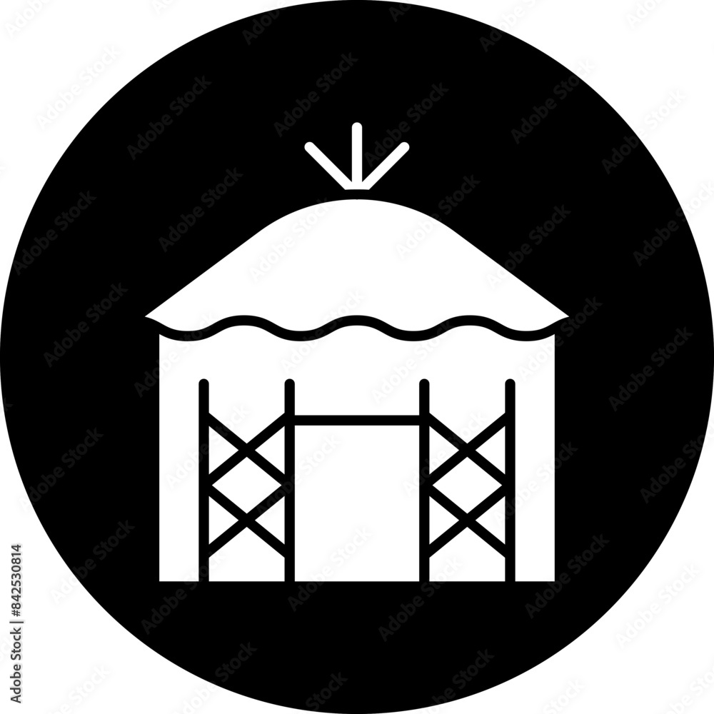 Vector Design Hut Icon Style Vector Design Hut Icon Style