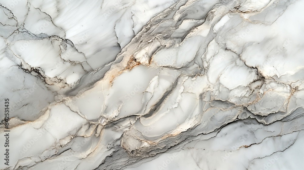 Obraz premium Luxurious Gray and White Marble Texture Background