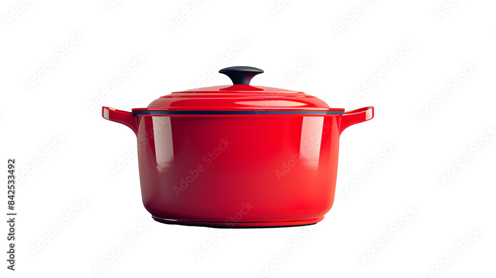 a red pot with a lid a red pot with a lid