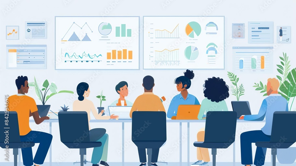 Income inequality solutions A diverse group of policymakers and activists in a vibrant conference room Income inequality solutions A diverse group of policymakers and activists in a vibrant conference room
