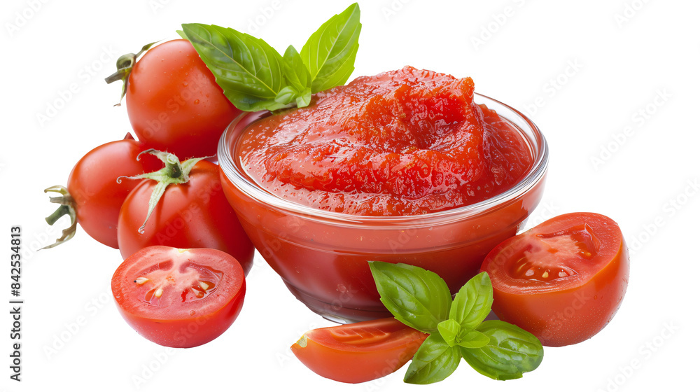 a bowl of tomato sauce and tomatoes a bowl of tomato sauce and tomatoes