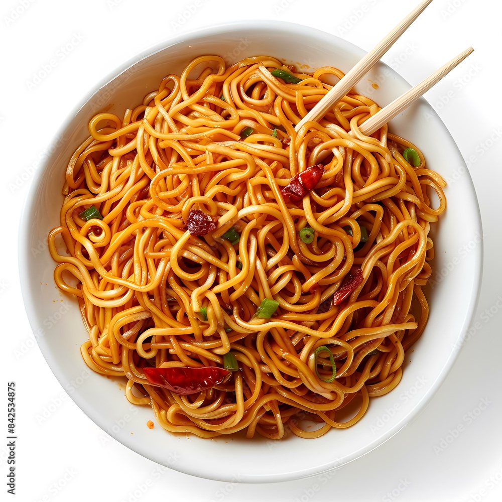 Bowl of Noodles with Chopsticks Bowl of Noodles with Chopsticks