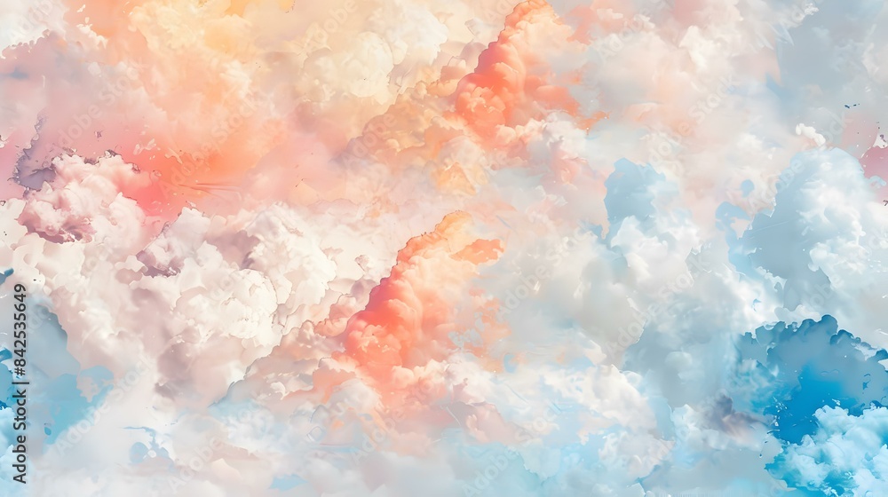 Fototapeta premium background with fine grained pastel clouds texture