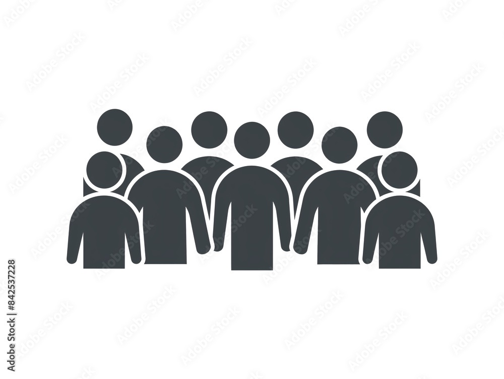 a group of people in a row a group of people in a row