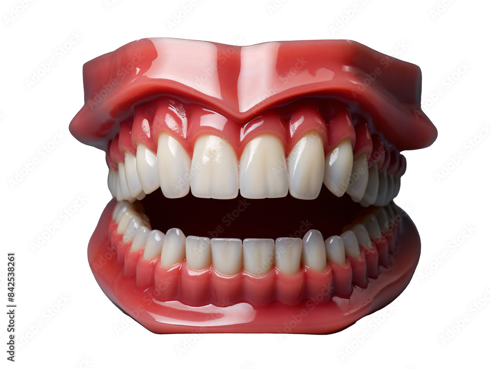 Obraz premium a fake teeth and gums