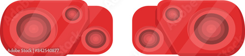 Red robot eyes glowing scanning looking watching observing vision futuristic ai