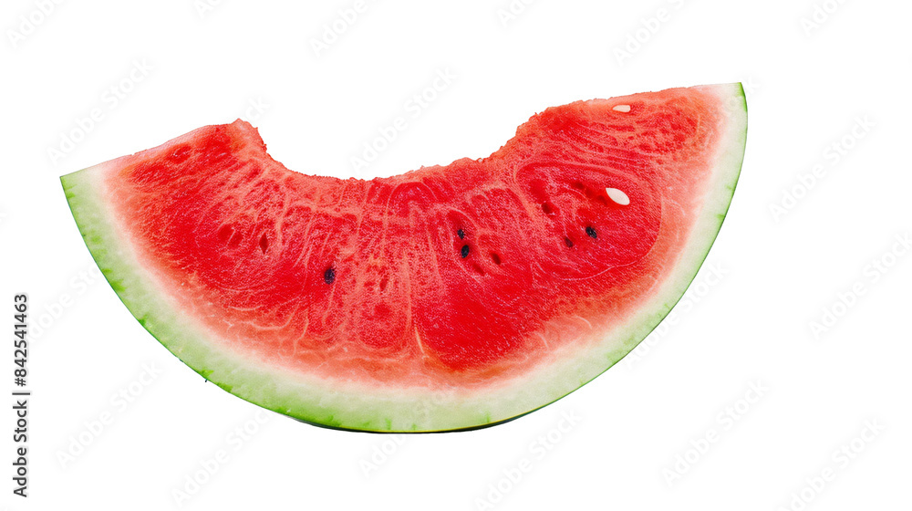 a slice of watermelon on a white background a slice of watermelon on a white background