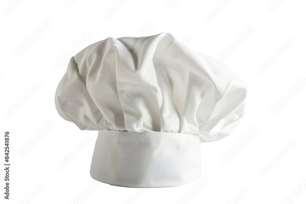 a white chef hat on a white surface a white chef hat on a white surface
