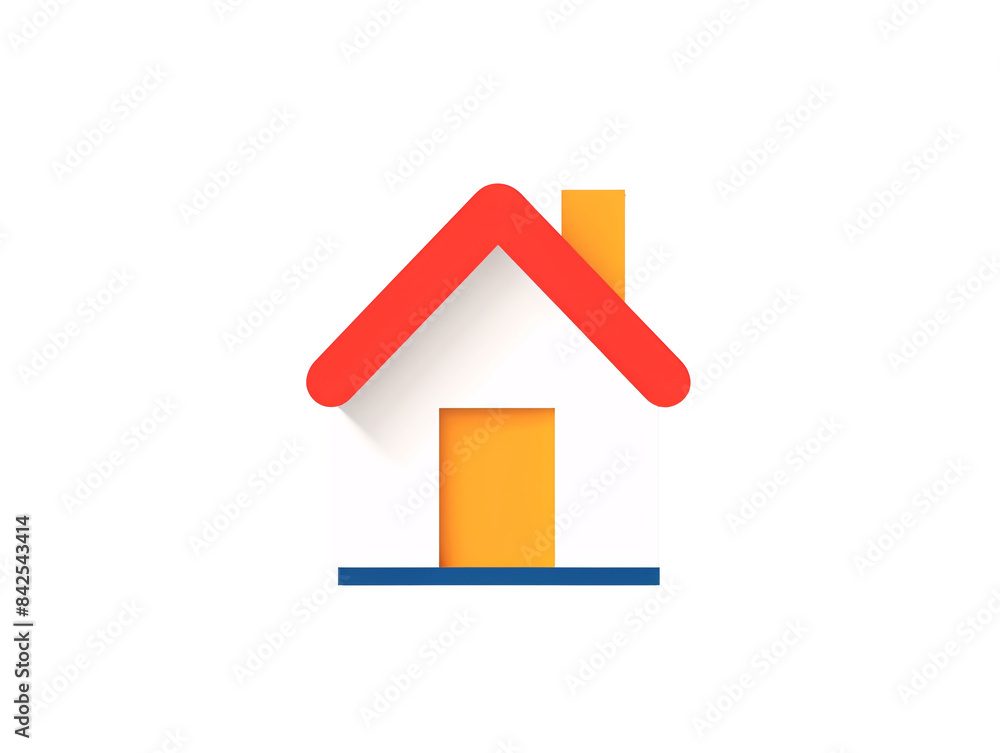 a house with a red roof a house with a red roof