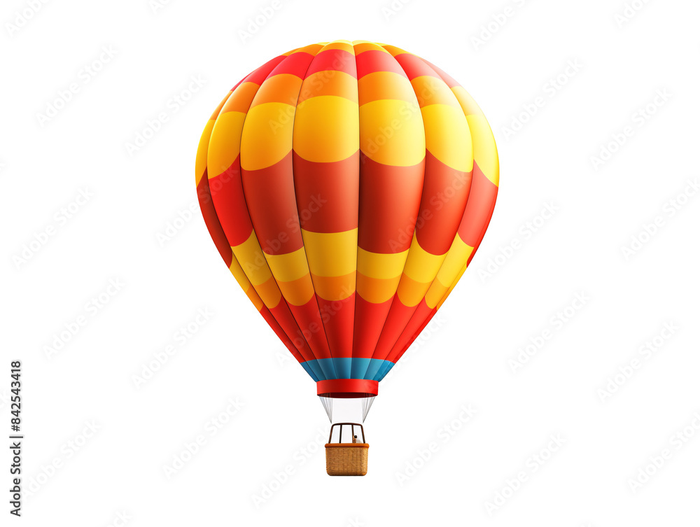 Fototapeta premium a hot air balloon with basket