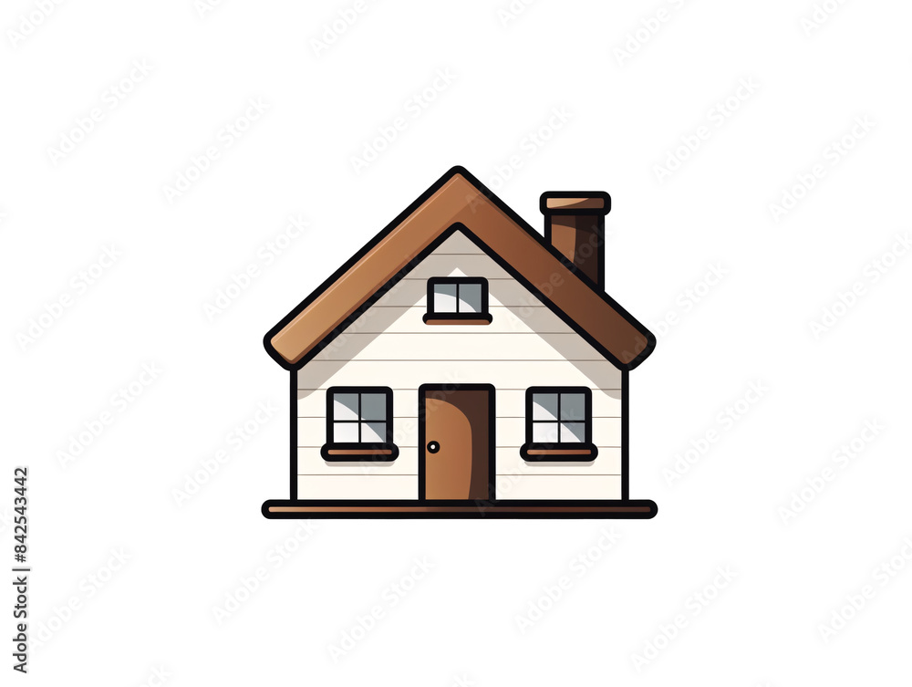 a cartoon of a house a cartoon of a house