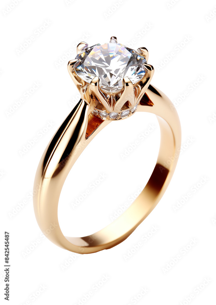 a gold ring with a diamond a gold ring with a diamond