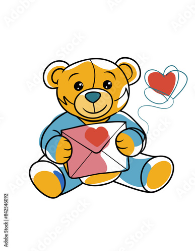 teddy bear with heart photo