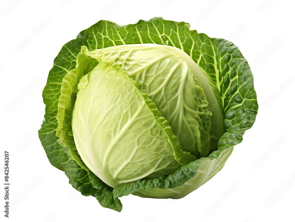 a head of cabbage with leaves a head of cabbage with leaves