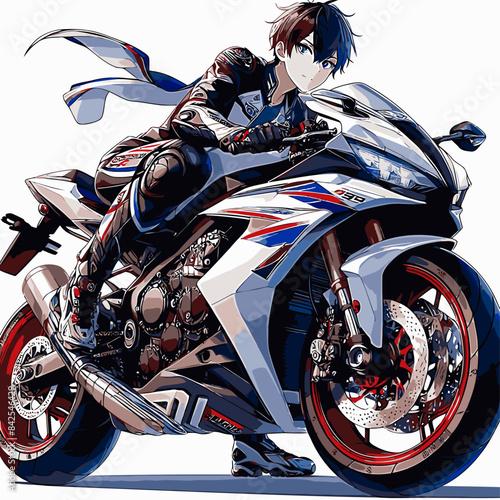 biker vector template for graphic design needs