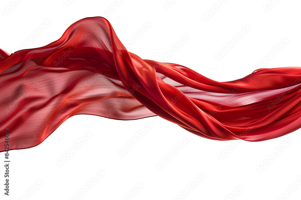 a red fabric in motion a red fabric in motion