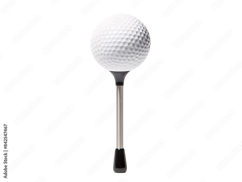 a golf ball on a tee