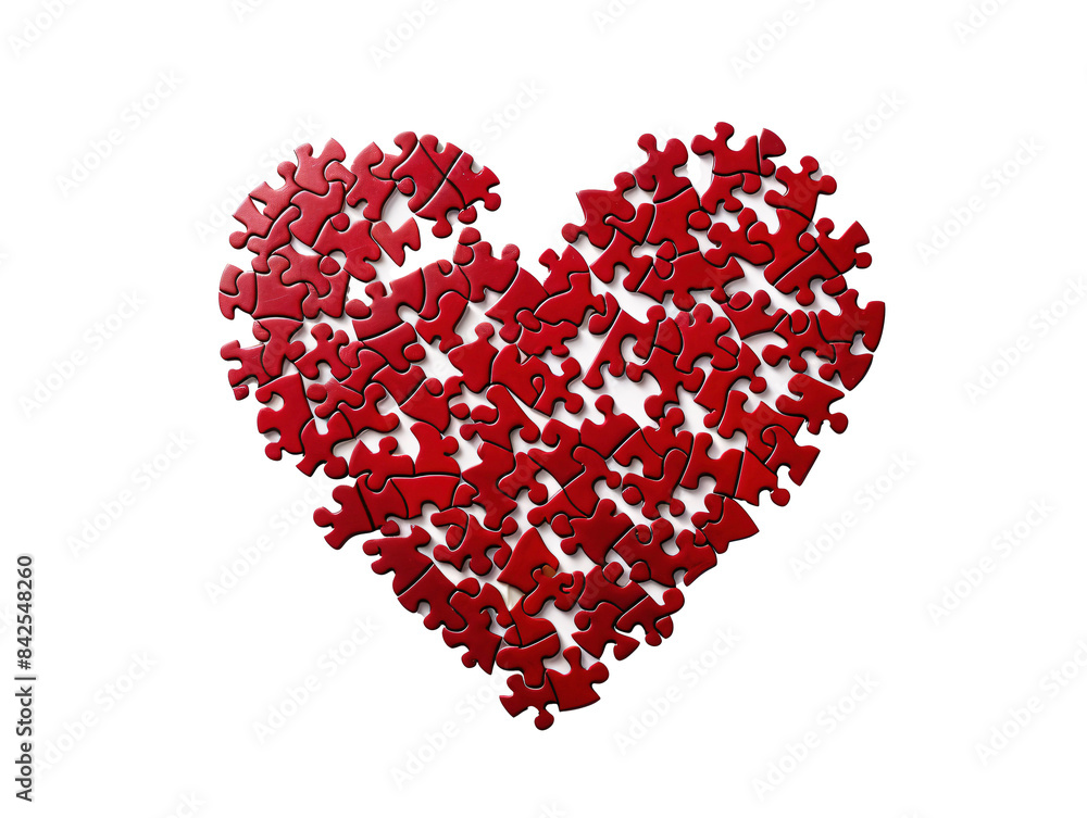 a heart made of puzzle pieces a heart made of puzzle pieces