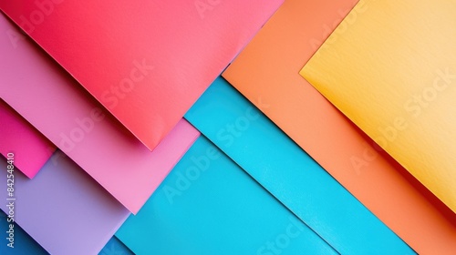 Blank documents vibrant backdrop