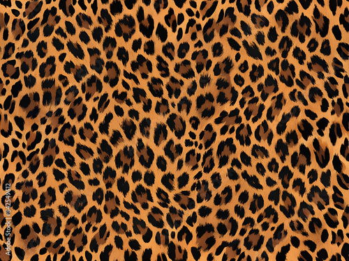 Exotic Leopard Print Seamless Pattern -  sense of exoticism or fashion-forward style.