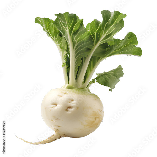 [Transparent Background PNG]A photo of a white turnip photo