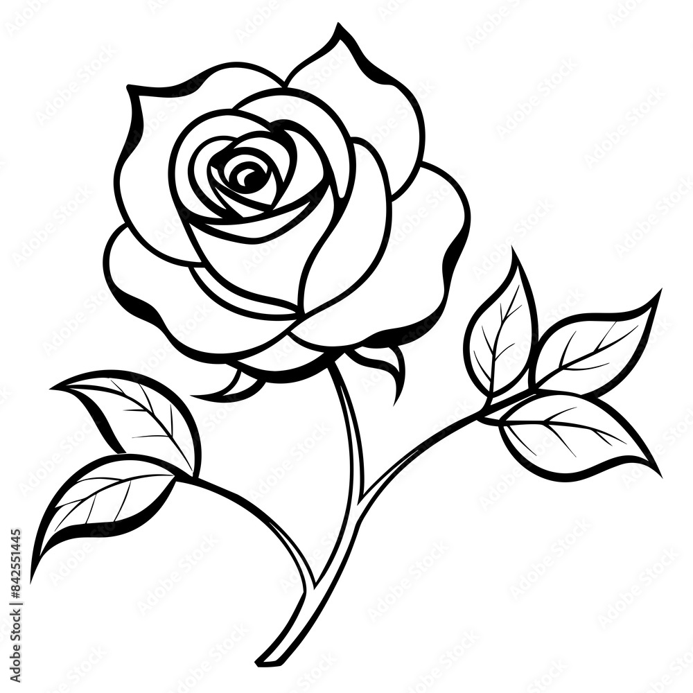black rose illustration black rose illustration