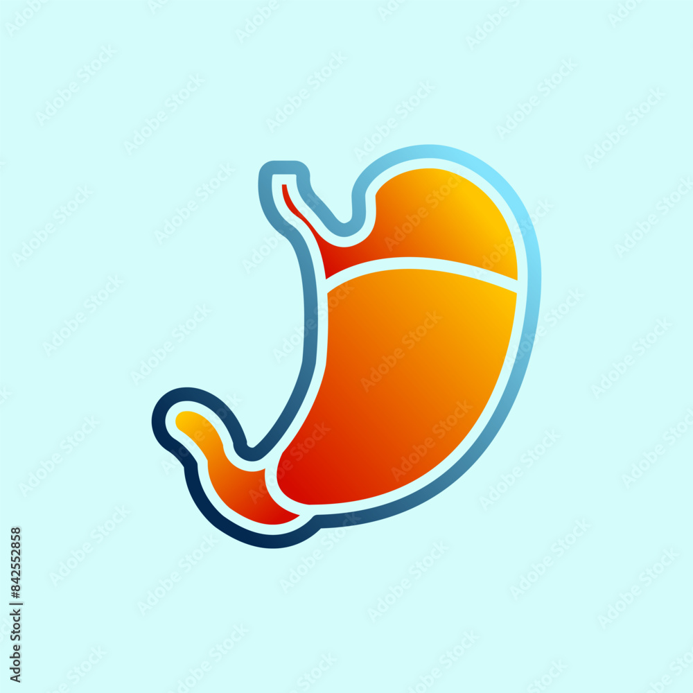 Fototapeta premium stomach icon design vector template
