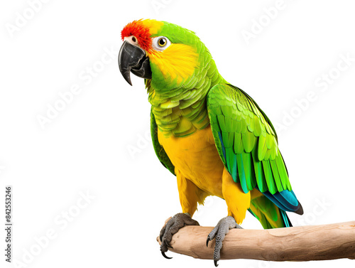 a colorful bird standing on a branch photo