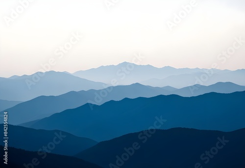 Alpine Mountain Landscape with Clear Blue Skies . beautiful skies 