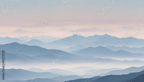 Alpine Mountain Landscape with Clear Blue Skies . beautiful skies 