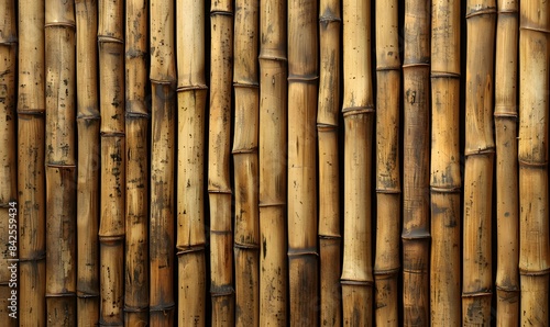 a close up of a bamboo backdrop  Generative AI