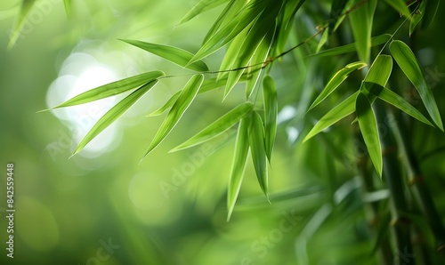 a close up of a bamboo backdrop, Generative AI