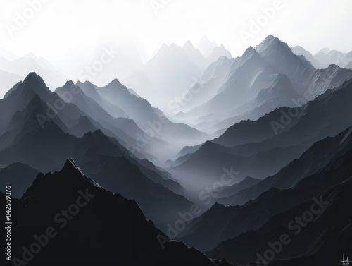 mountains in the morning © Picart