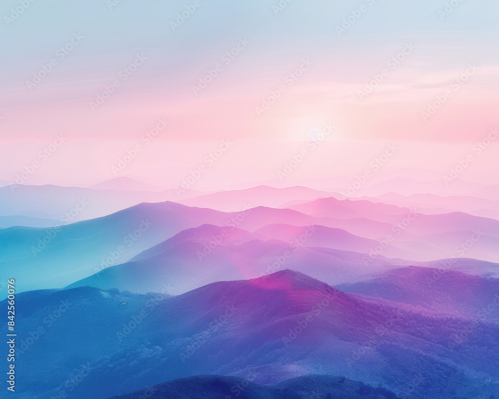 Obraz premium sunrise in mountains